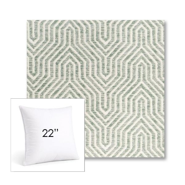 Picture of Etna Juniper | 22" Square Sunbrella® Outdoor Pillow