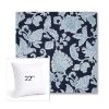 Picture of Floral Song Navy | 22" Square Sunbrella® Outdoor Pillow