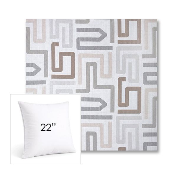 Picture of Labyrinth Cloud | 22" Square Sunbrella® Outdoor Pillow