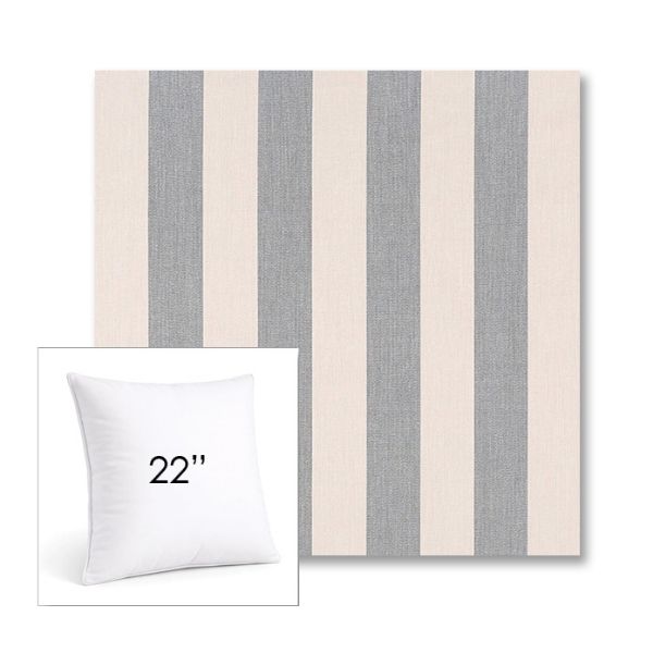 Picture of Leisure Denim | 22" Square Sunbrella® Outdoor Pillow