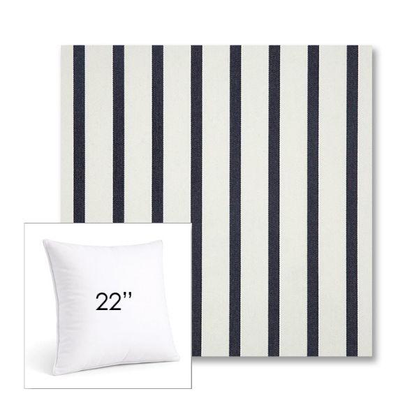 Picture of Lido Indigo | 22" Square Sunbrella® Outdoor Pillow