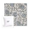Picture of Martha Floral Periwinkle | 22" Square Sunbrella® Outdoor Pillow