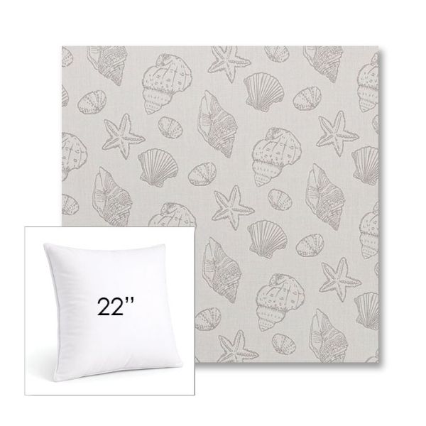 Picture of Nantucket Fossil | 22" Square Sunbrella® Outdoor Pillow