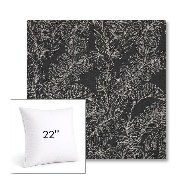 Picture of Palma Shadow | 22" Square Sunbrella® Outdoor Pillow