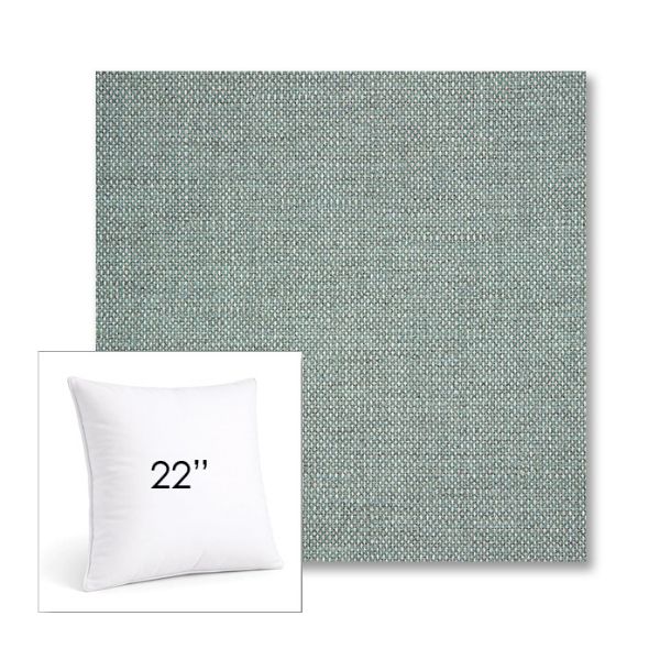 Picture of Piazza Mist | 22" Square Sunbrella® Outdoor Pillow