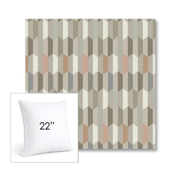 Picture of Precise Fawn | 22" Square Sunbrella® Outdoor Pillow