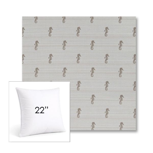 Picture of Schooner Plank | 22" Square Sunbrella® Outdoor Pillow