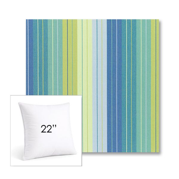Picture of Seville Seaside | 22" Square Sunbrella® Outdoor Pillow