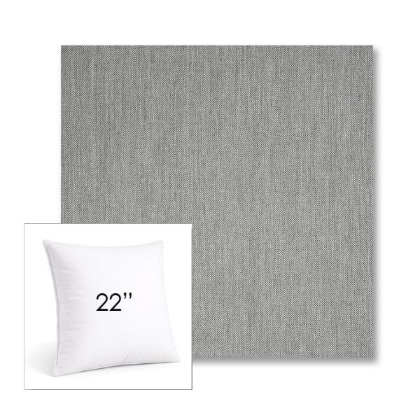 Picture of Switch Silver | 22" Square Sunbrella® Outdoor Pillow