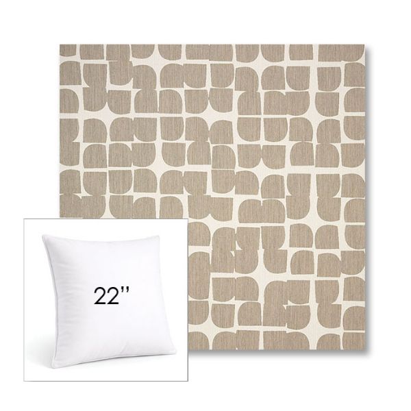 Picture of Toggle Driftwood | 22" Square Sunbrella® Outdoor Pillow