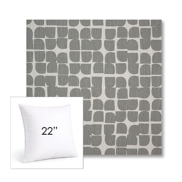 Picture of Toggle Greystone | 22" Square Sunbrella® Outdoor Pillow