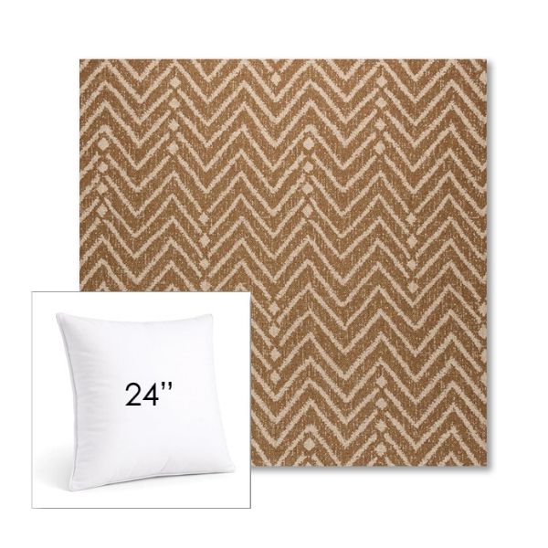 Picture of Argo Toffee | 24" Square Sunbrella® Outdoor Pillow