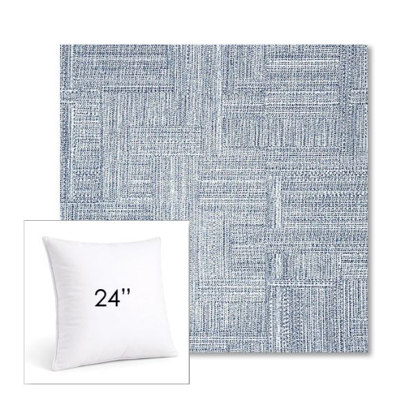 Picture of Boro Indigo | 24" Square Sunbrella® Outdoor Pillow