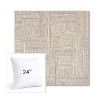 Picture of Boro Walnut | 24" Square Sunbrella® Outdoor Pillow