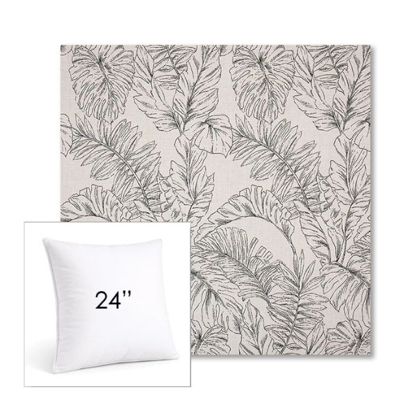 Picture of Calm Graphite | 24" Square Sunbrella® Outdoor Pillow