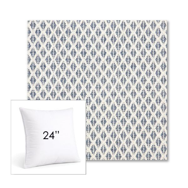 Picture of Detail Denim | 24" Square Sunbrella® Outdoor Pillow