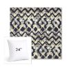 Picture of Inga Midnight | 24" Square Sunbrella® Outdoor Pillow