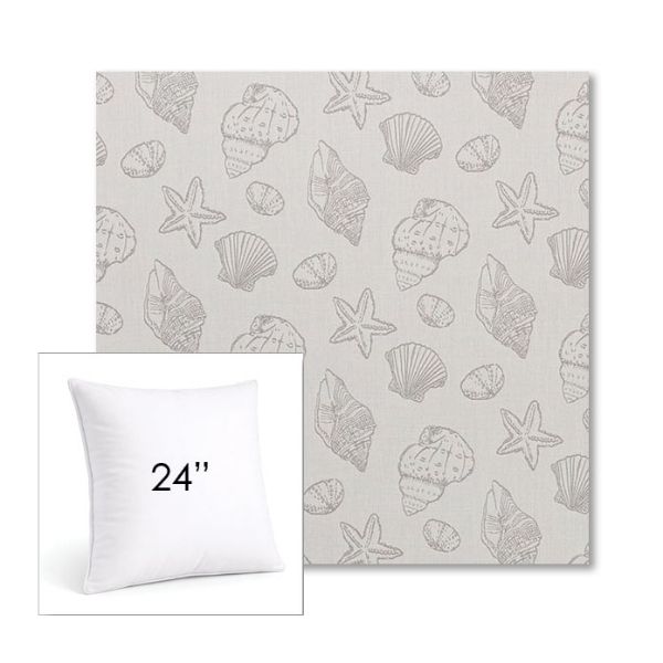 Picture of Nantucket Fossil | 24" Square Sunbrella® Outdoor Pillow