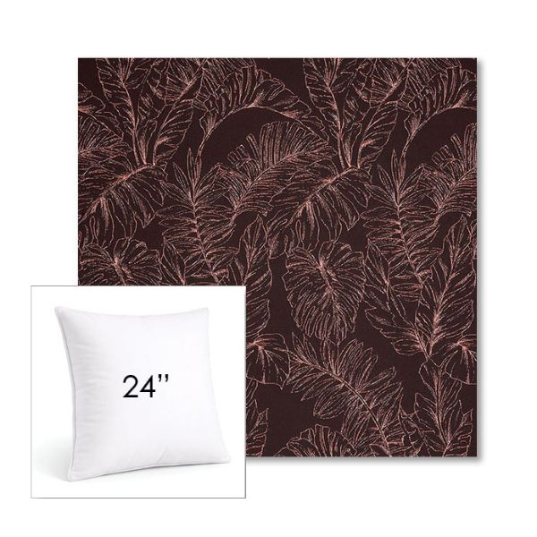 Picture of Palma Sangria | 24" Square Sunbrella® Outdoor Pillow