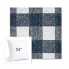 Picture of Preso Indigo | 24" Square Sunbrella® Outdoor Pillow