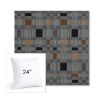 Picture of Rubix Vintage Denim | 24" Square Sunbrella® Outdoor Pillow