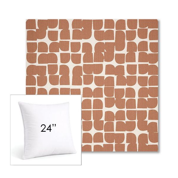 Picture of Toggle Canyon Rose | 24" Square Sunbrella® Outdoor Pillow