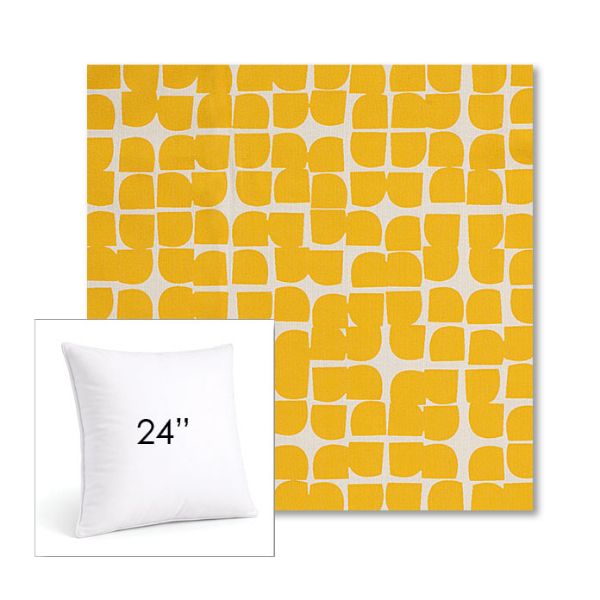 Picture of Toggle Lemon Drop | 24" Square Sunbrella® Outdoor Pillow