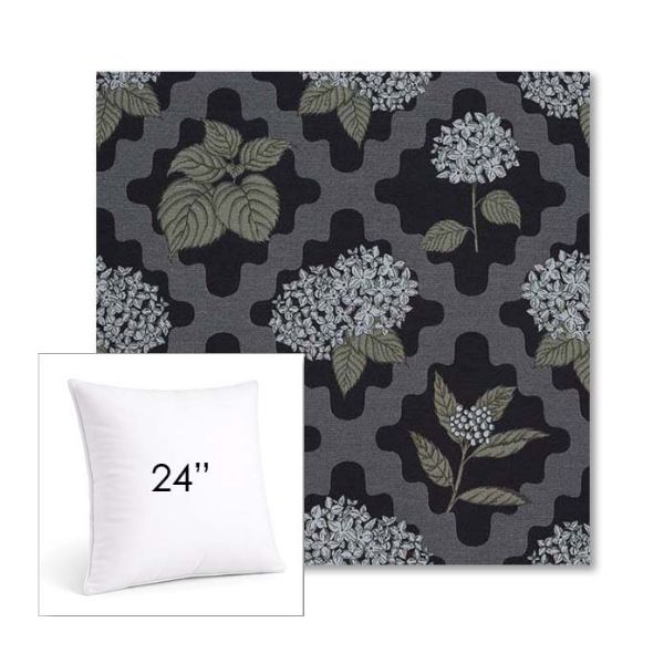 Picture of Trellis Morning Glory | 24" Square Sunbrella® Outdoor Pillow