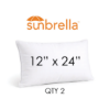 12" x 24" Outdoor Lumbar Pillow in Sunbrella Outdoor Fabics | Custom Made To Order