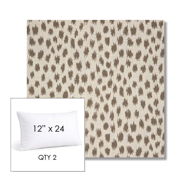 Picture of Agra Pebble | 12" x 24" Lumbar Sunbrella® Outdoor Pillow