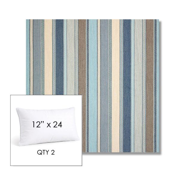 Picture of Ascend Spa | 12" x 24" Lumbar Sunbrella® Outdoor Pillow