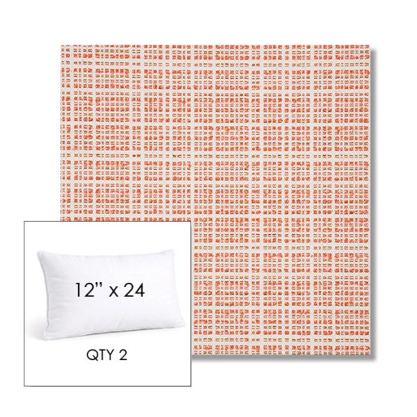 Picture of Benson Guava | 12" x 24" Lumbar Sunbrella® Outdoor Pillow