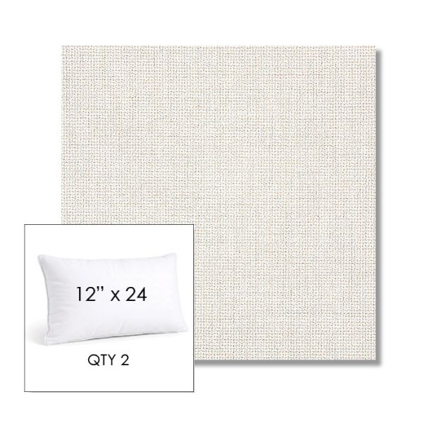 Picture of Bliss Linen | 12" x 24" Lumbar Sunbrella® Outdoor Pillow