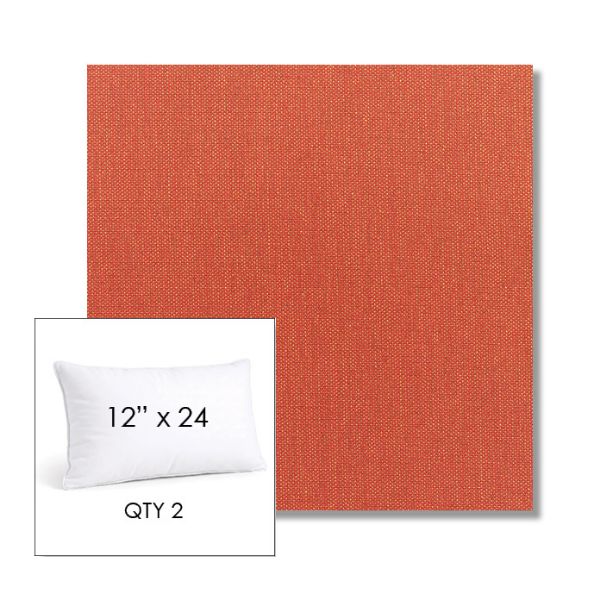 Picture of Canvas Brick | 12" x 24" Lumbar Sunbrella® Outdoor Pillow