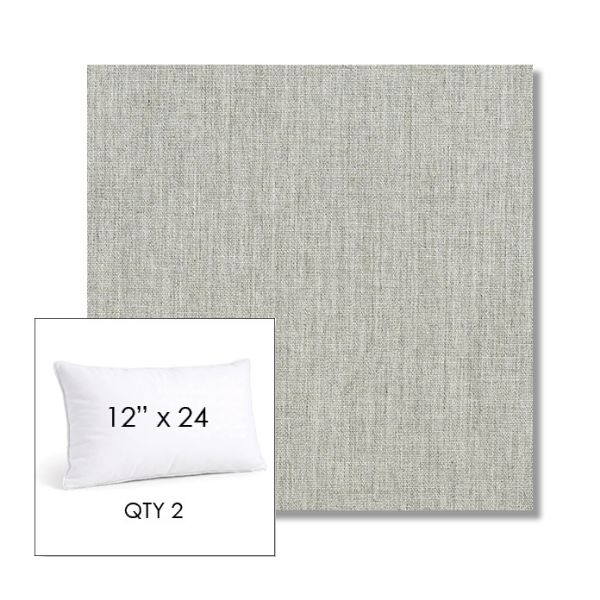 Picture of Canvas Granite | 12" x 24" Lumbar Sunbrella® Outdoor Pillow