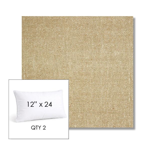 Picture of Chartres Hemp | 12" x 24" Lumbar Sunbrella® Outdoor Pillow