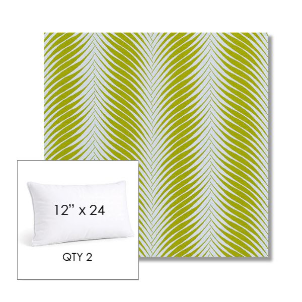 Picture of Clock Out Frond | 12" x 24" Lumbar Sunbrella® Outdoor Pillow