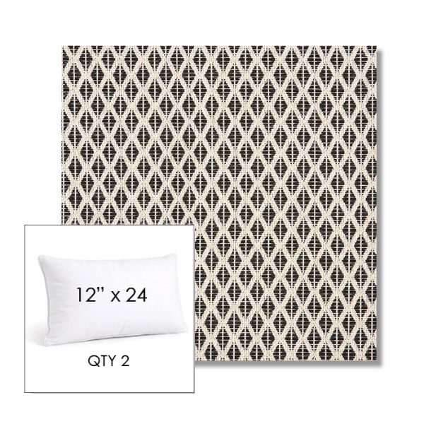 Picture of Detail Classic | 12" x 24" Lumbar Sunbrella® Outdoor Pillow