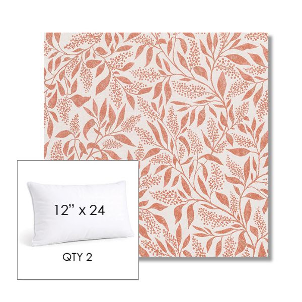 Picture of Exquisite Guava | 12" x 24" Lumbar Sunbrella® Outdoor Pillow