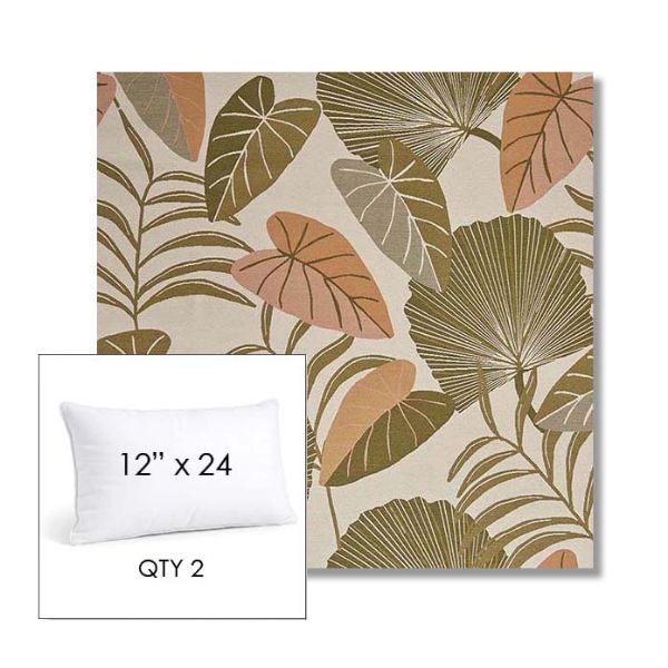 Picture of Fernie Mimosa | 12" x 24" Lumbar Sunbrella® Outdoor Pillow