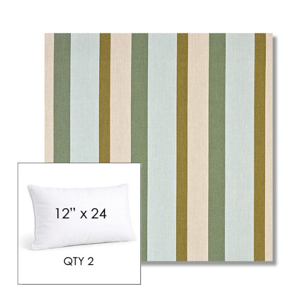 Picture of Gateway Aloe | 12" x 24" Lumbar Sunbrella® Outdoor Pillow