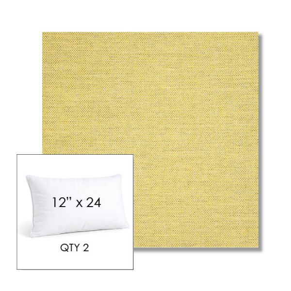 Picture of Idol Canary | 12" x 24" Lumbar Sunbrella® Outdoor Pillow
