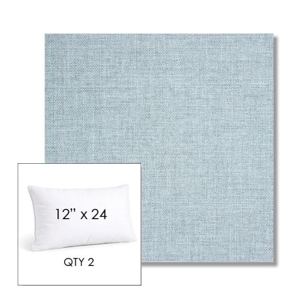 Picture of Idol Frost | 12" x 24" Lumbar Sunbrella® Outdoor Pillow