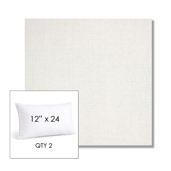 Picture of Idol Snow | 12" x 24" Lumbar Sunbrella® Outdoor Pillow