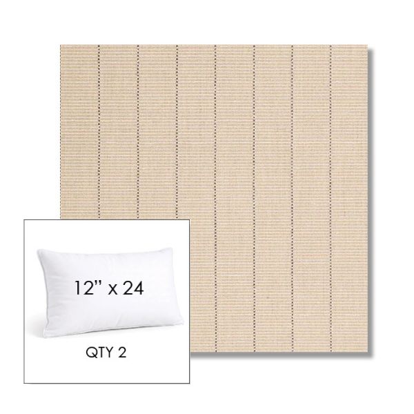 Picture of Kaia Wheat | 12" x 24" Lumbar Sunbrella® Outdoor Pillow