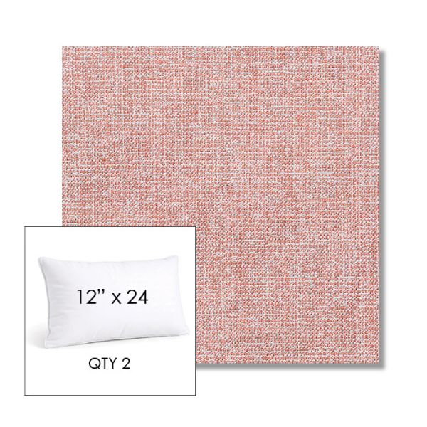 Picture of Kismet Coral | 12" x 24" Lumbar Sunbrella® Outdoor Pillow