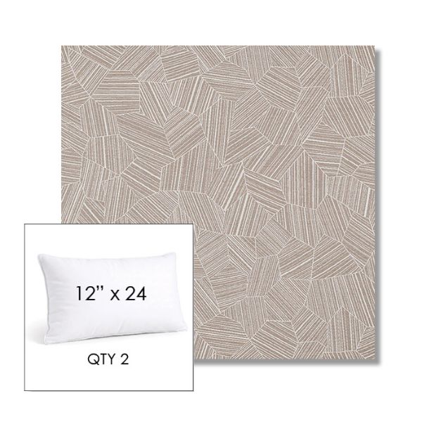 Picture of Leaf Structure Sand | 12" x 24" Lumbar Sunbrella® Outdoor Pillow