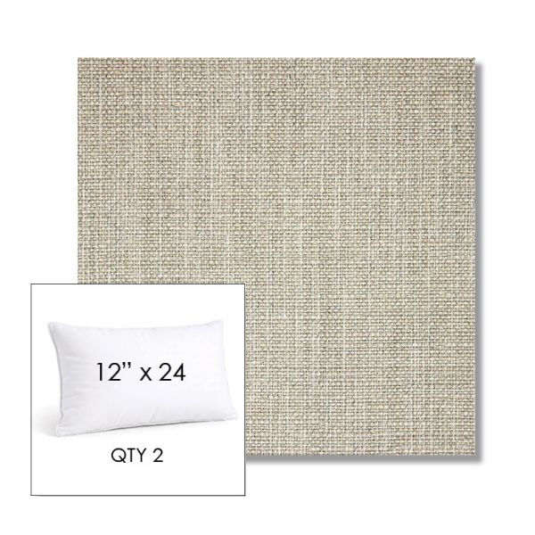 Picture of Linville Oyster | 12" x 24" Lumbar Sunbrella® Outdoor Pillow