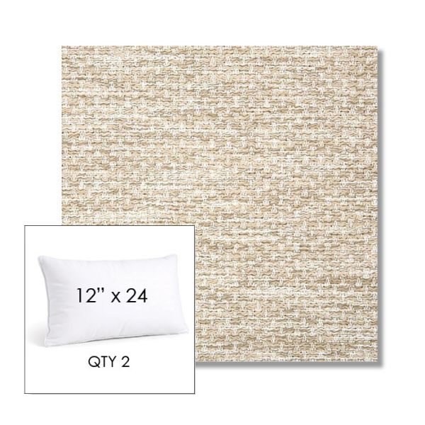 Picture of Litchfield Sand | 12" x 24" Lumbar Sunbrella® Outdoor Pillow