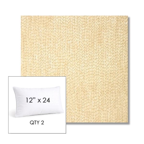 Picture of Margo Parchment | 12" x 24" Lumbar Sunbrella® Outdoor Pillow